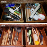 LEEDEN Drawer Organizer Clothes, 8 Pack Dresser Organizer, Foldable Closet Organizers and Storage, Fabric Dresser Bins, Drawer Dividers for Nursery, Baby Clothes, Underwears, Sock