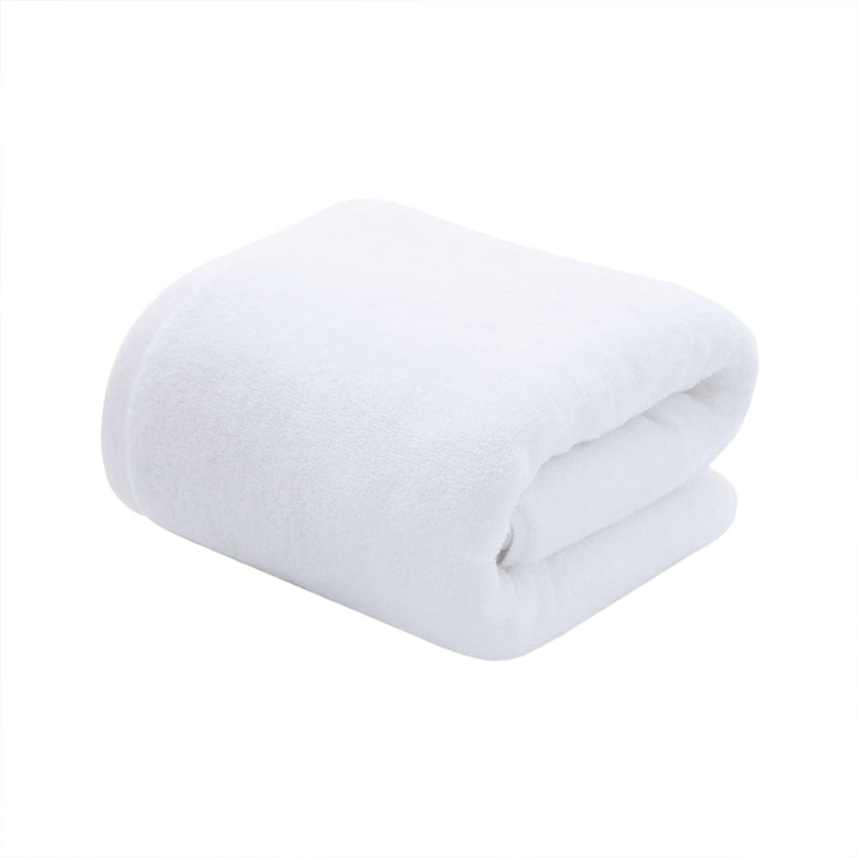 Leeden Bath Towelsfor Bathroom Set of 1 (27x54 Inches), 100%  Cotton Bathroom Towels (White)