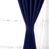 Leeden Blackout Curtains - Thermal Insulated, Energy Efficient Window Curtains, Room Darkening, 52" x 84", 2-Panel Set, Navy Blue