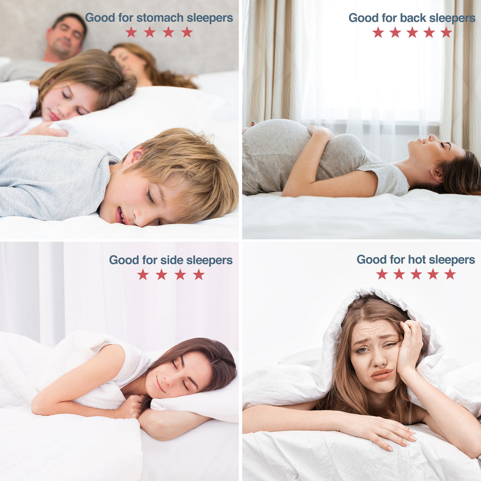 Leeden Mattress Pad Queen Size, Cooling and Breathable Stretches up 8-21" Deep Pocket, Bamboo Charcoal Infused, White