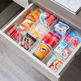 Leeden Clear Drawer Organizer, Drawer Divider Tray for Desk Shallow Cosmetic Organizer, Clear Plastic Storage Trays for Dressing Table,Bathroom (12.99“Lx8.98"W 2.32” Height, 2 Packs)