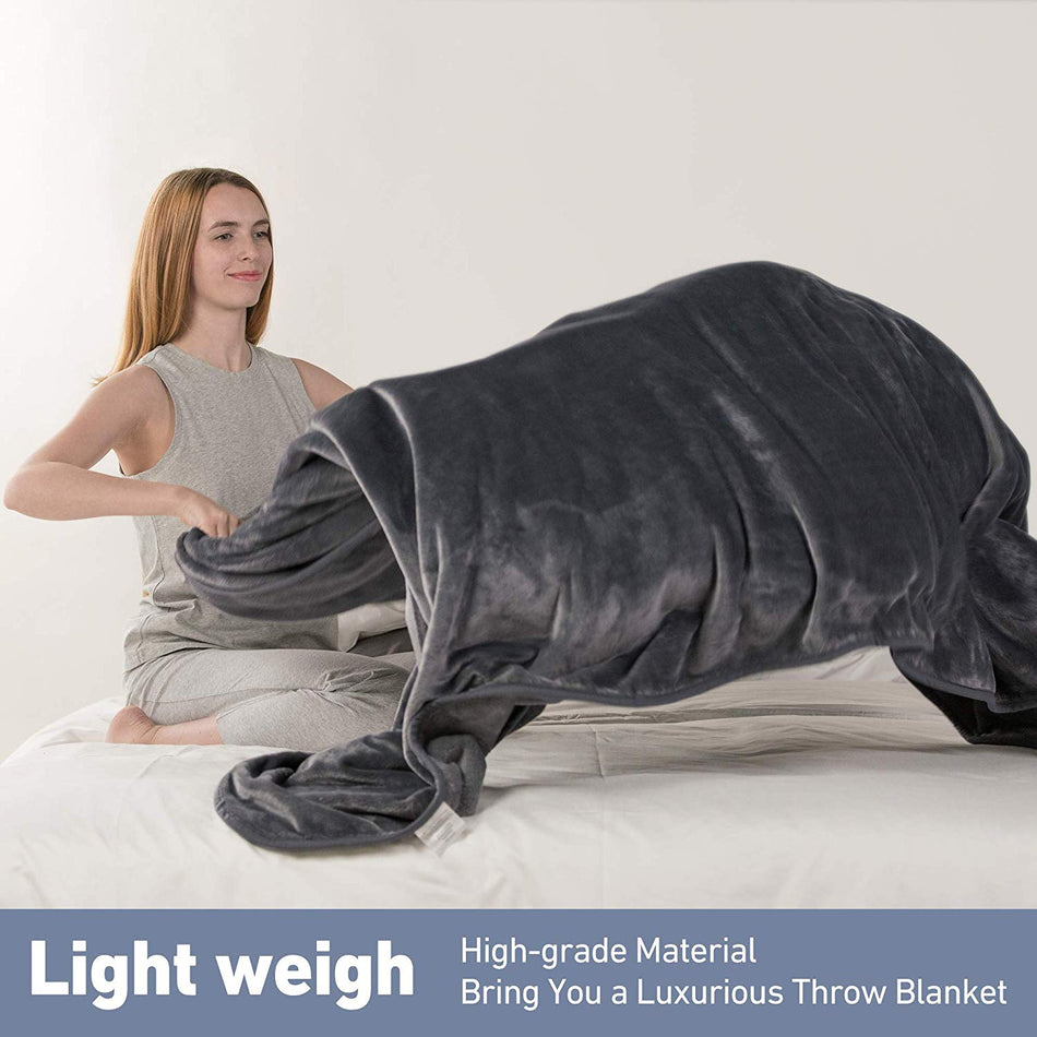 Premium Fleece Blanket for Bed and Couch -  All Season